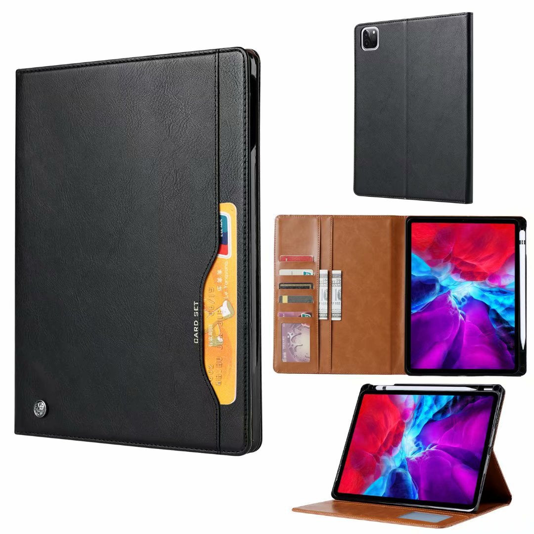 iPad Leather Case with Card Slot and Stand