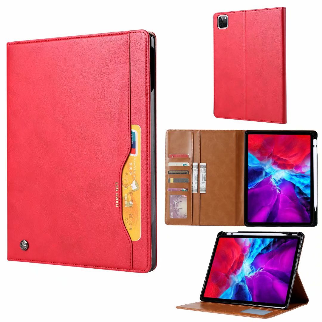 iPad Leather Case with Card Slot and Stand