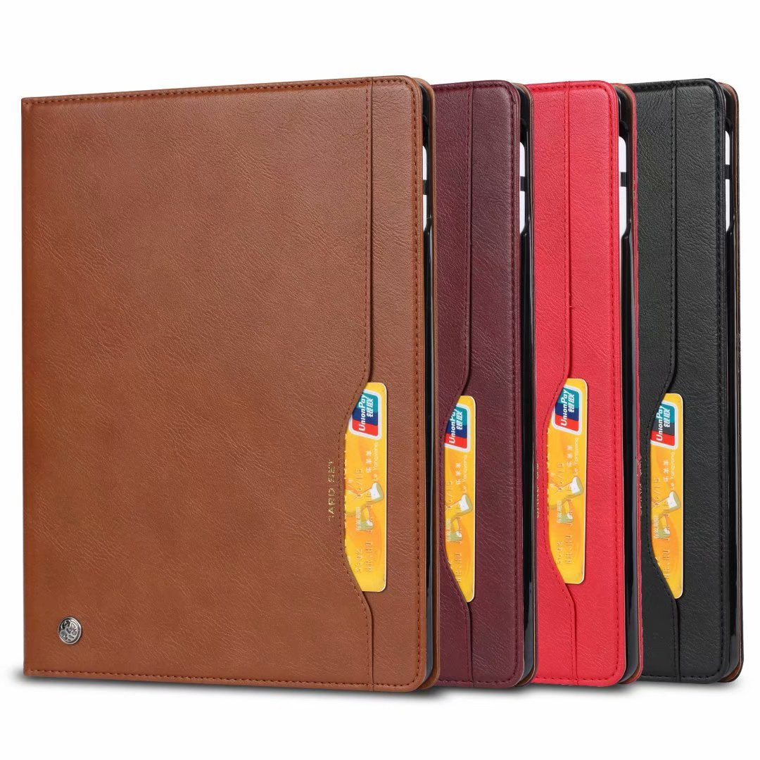 iPad Leather Case with Card Slot and Stand