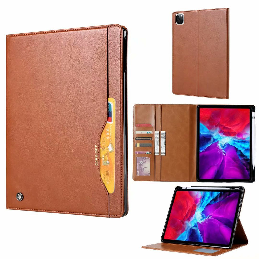 iPad Leather Case with Card Slot and Stand